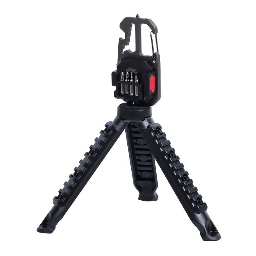 Mini Portable COB Keychain Light With Tripod Working Light