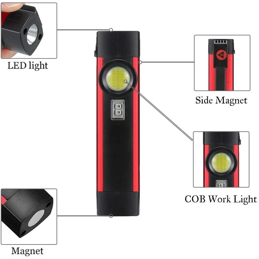 Penlight Flashlight UV+COB+Illumination 3 Functions LED Flashlight with Magnetic Super Bright