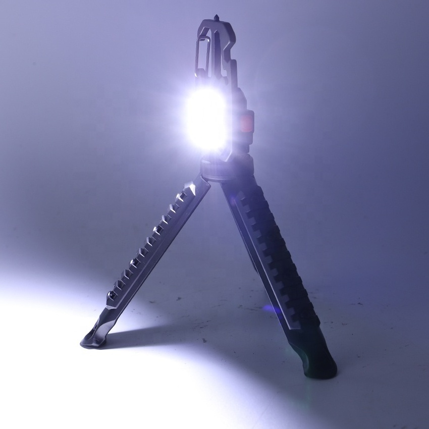 Mini Portable COB Keychain Light With Tripod Working Light