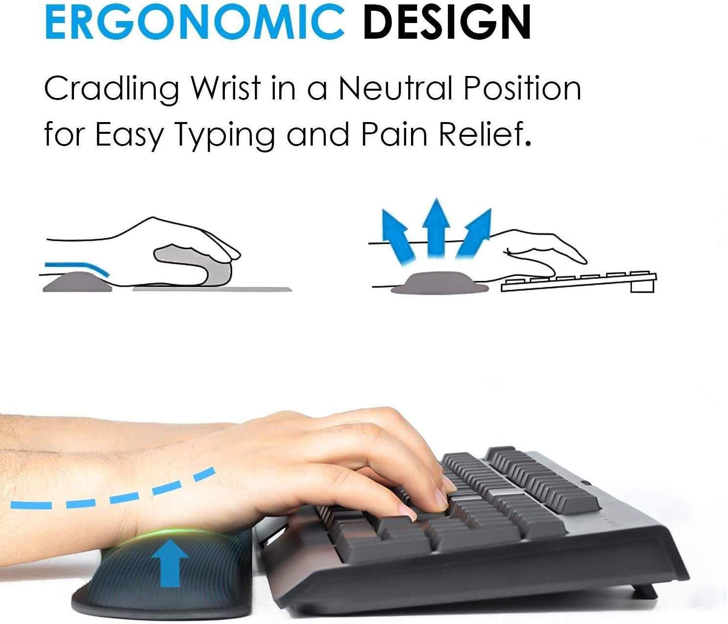 keyboard and mouse wrist rest ergonomic memory foam keyboard gel wrist rest pad and mouse pad