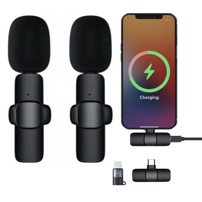 K8 K9 Sure Microphone Sans Fil Lavalier New Portable Mini Microphone Wireless Recording Microphone for Iphone Voice Recording