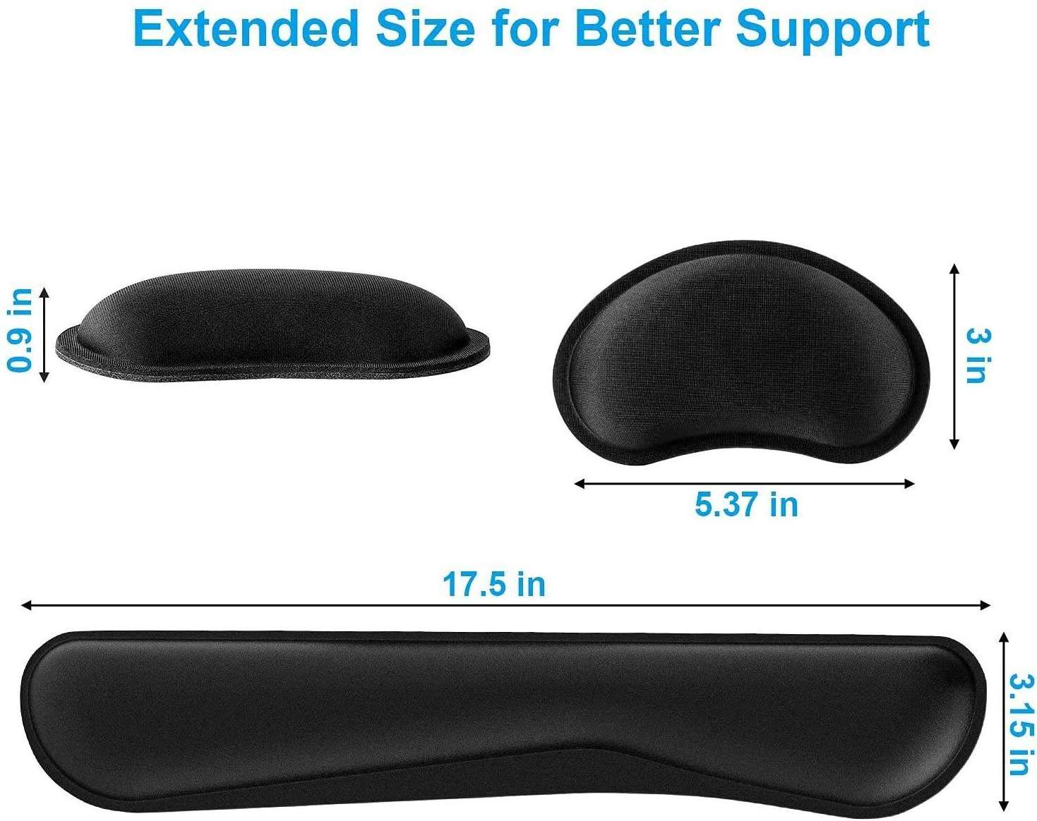 keyboard and mouse wrist rest ergonomic memory foam keyboard gel wrist rest pad and mouse pad