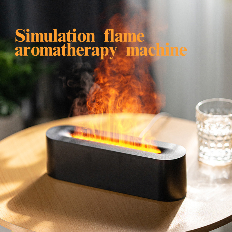 New 150ml Household Colorful Flame Aroma Diffuser Simulation Flame Humidifier Mist Diffusor Essential Oil Fire Aroma Diffuser