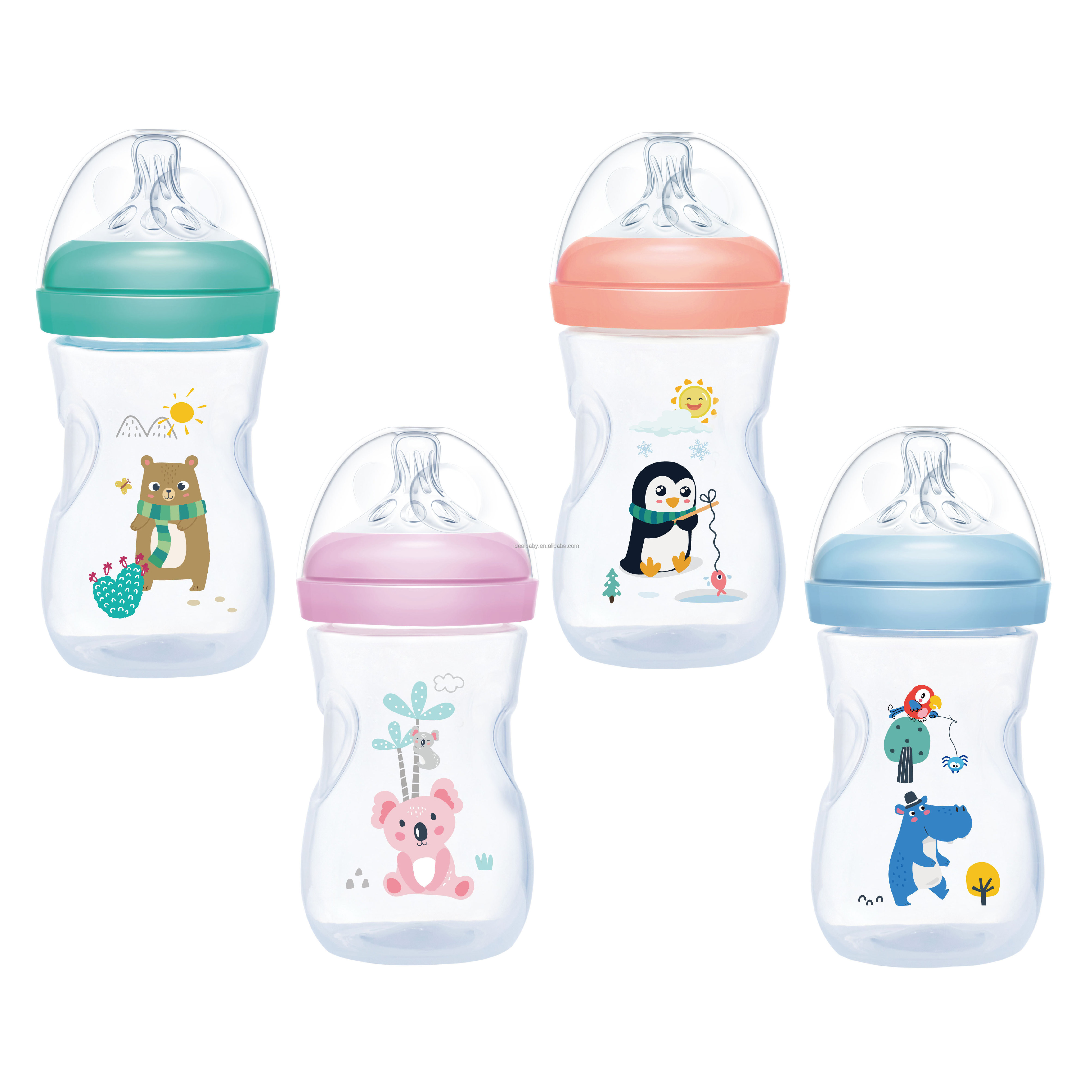 Hot sale 8oz/240ml PP Wide Neck Baby Bottle, Baby feeding Bottle, BPA free Baby Feeding Bottle