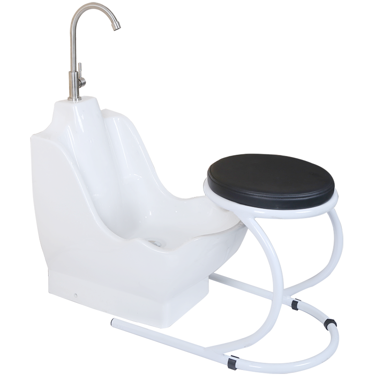 Clean Ceramic Portable Preying Wudu Mate Basin For Sala Wudu Foot Washer With Chair Tab High Quality Wudu Sink