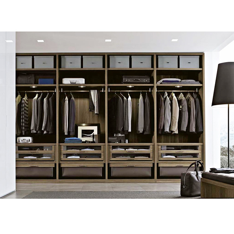 New condition bedroom walk in wardrobe closet accessories light modern designs