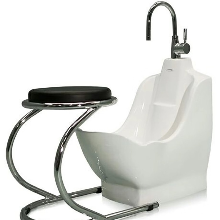 Clean Ceramic Portable Preying Wudu Mate Basin For Sala Wudu Foot Washer With Chair Tab High Quality Wudu Sink