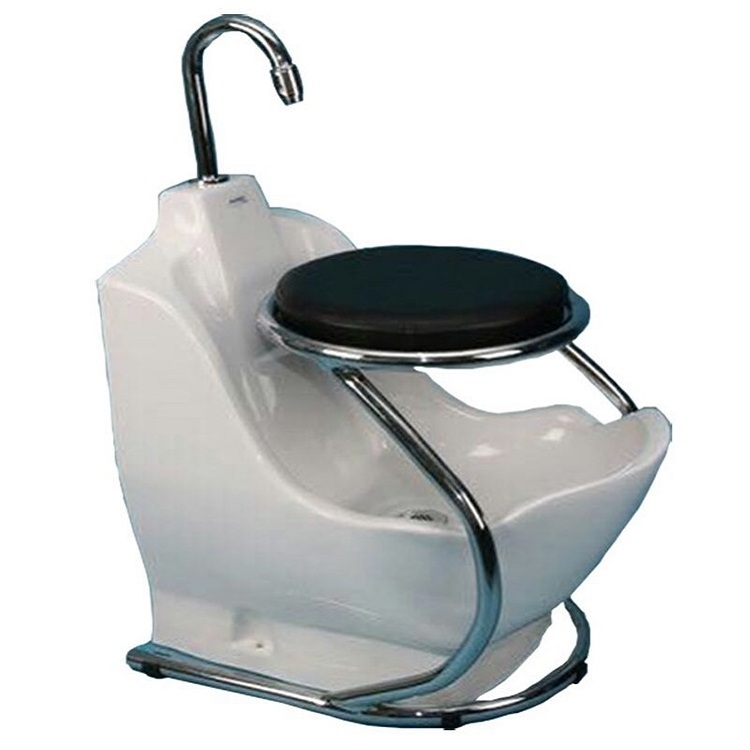 Clean Ceramic Portable Preying Wudu Mate Basin For Sala Wudu Foot Washer With Chair Tab High Quality Wudu Sink