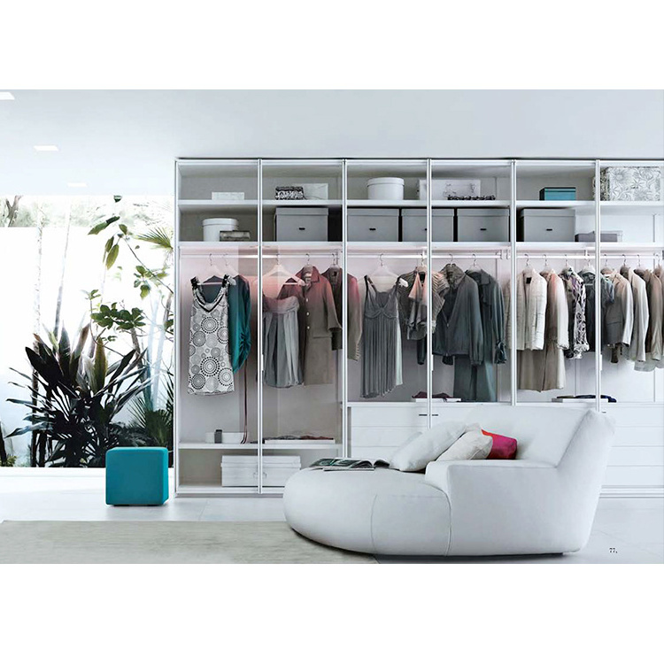 New condition bedroom walk in wardrobe closet accessories light modern designs