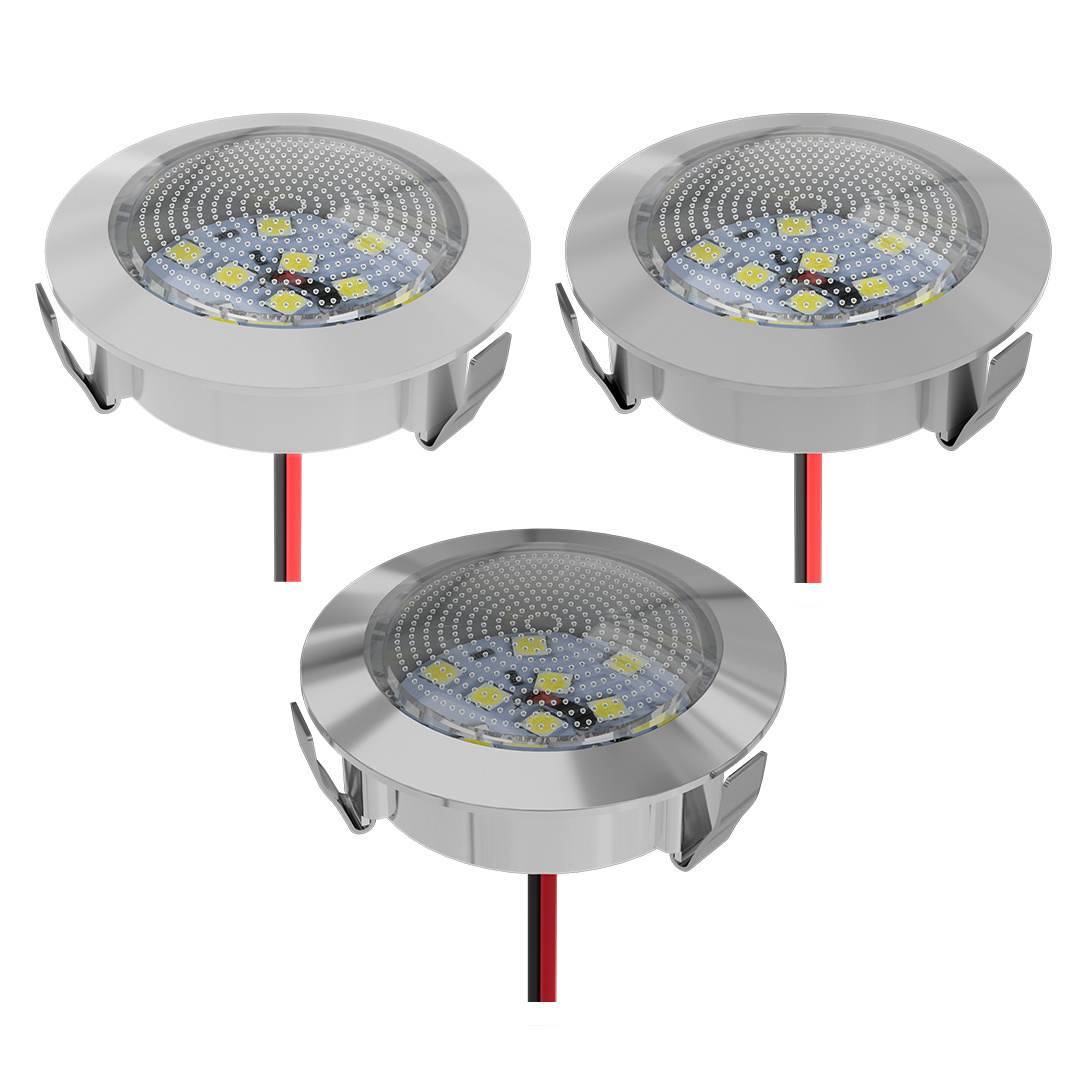 Caravan Accessories Dc12V 1W Good Heat Dissipation Rv Led Light Camper Car Cabinet Ceiling Light