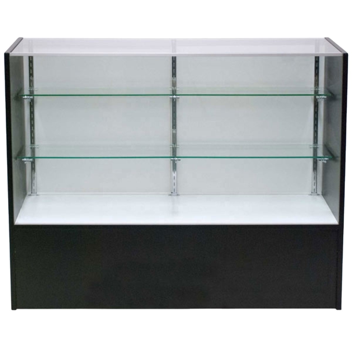 Manufacturer Extra View Glass Showcase Wooden Counter Display Case For Smoke Shop Display