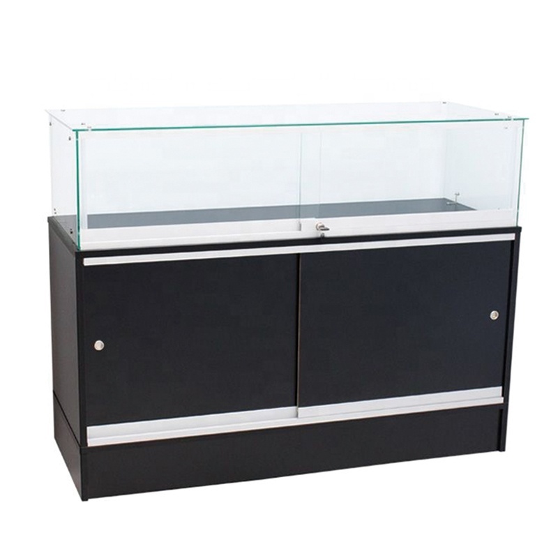 Guanngzhou manufacturer wooden glass cabinet used for display