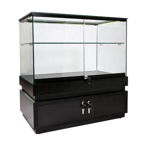 Hot sale glass vitrine display cabinet with great price