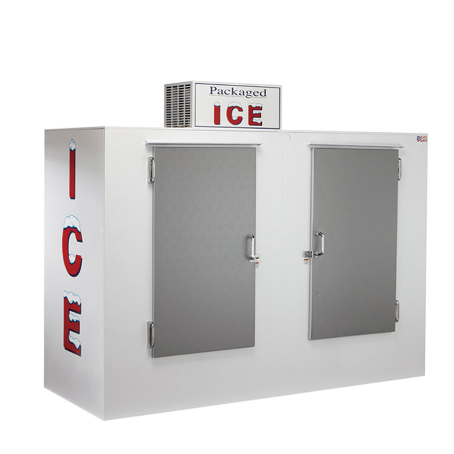 Two Doors Indoor Ice Merchandisers Bagged Ice 85 Cu. Ft. Capacity Ice Freezer