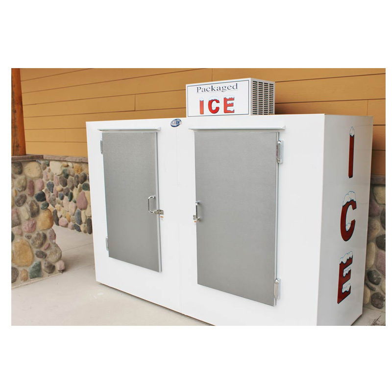 Two Doors Indoor Ice Merchandisers Bagged Ice 85 Cu. Ft. Capacity Ice Freezer