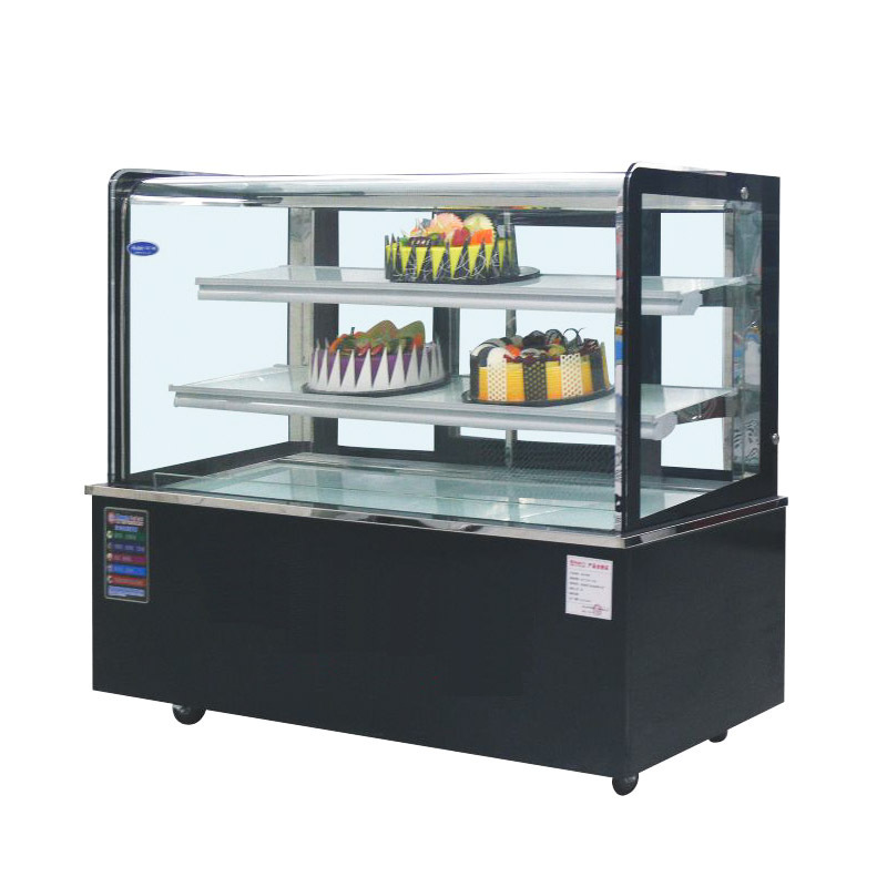 High Quality Cake Showcase Refrigerator Equipment 3 Layer Round Angle Display Cooler Single-temperature Ce