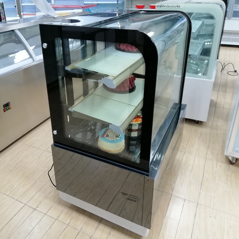 High Quality Cake Showcase Refrigerator Equipment 3 Layer Round Angle Display Cooler Single-temperature Ce