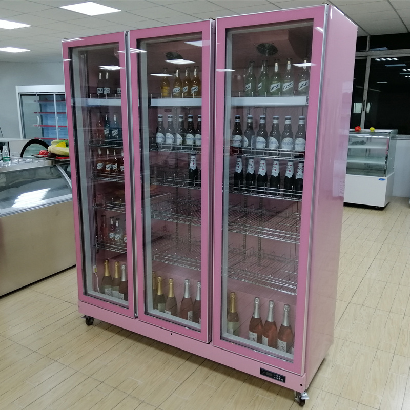 Shop Merchandising Reach-In Refrigerators Pepsi Upright Beverage Cooler Beer Bottle Fridge