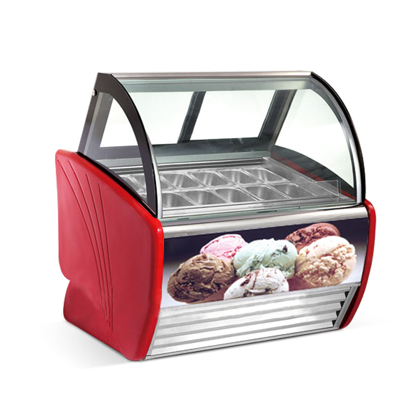 Commercial gelato ice cream display merchandiser freezers wholesale