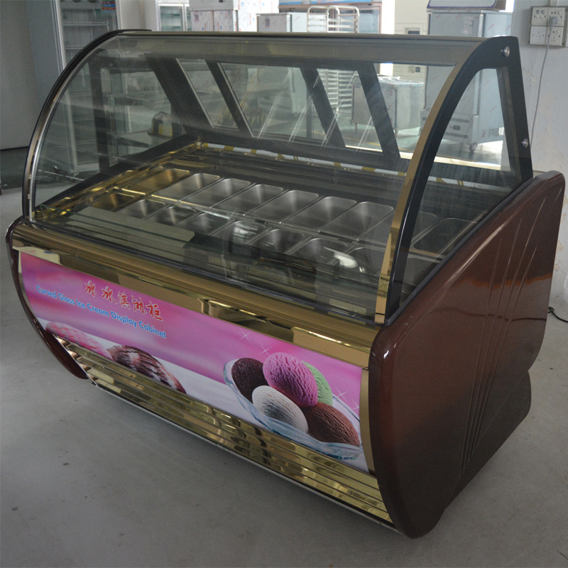 Commercial gelato ice cream display merchandiser freezers wholesale