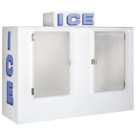 Two Doors Indoor Ice Merchandisers Bagged Ice 85 Cu. Ft. Capacity Ice Freezer