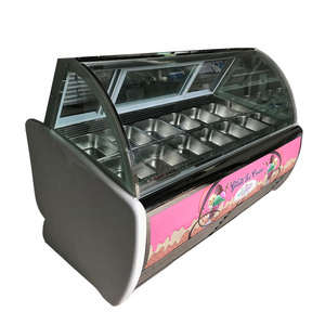 Commercial gelato ice cream display merchandiser freezers wholesale