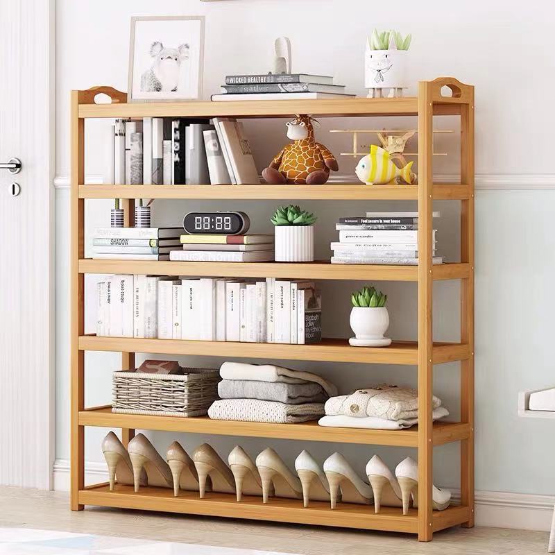 2021 Factory price  living room storage shoe rack OEM logo wood rack shelf decoration side table shoe rack with drawer