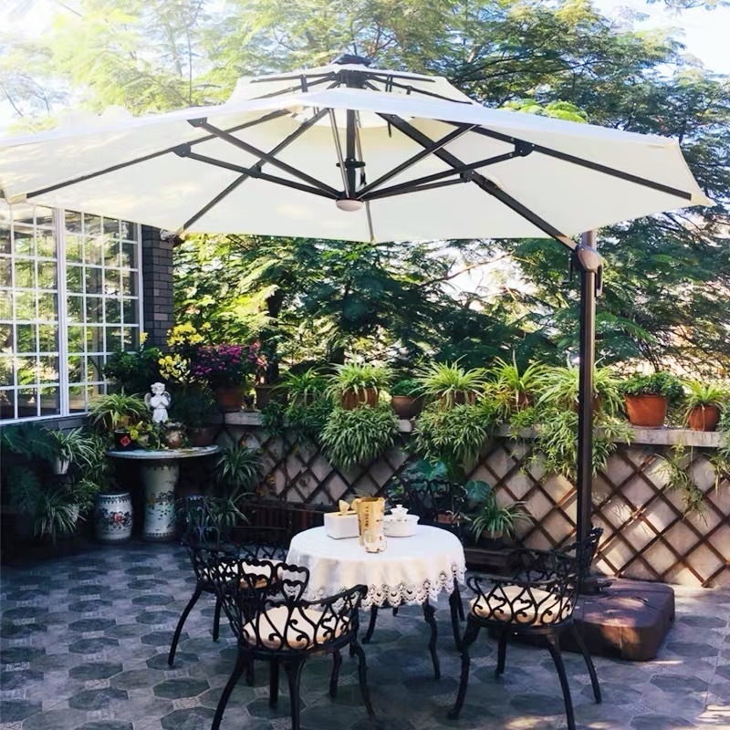 Hot Sell Outdoor Restaurant Coffee Shop Furniture Folding Garden Patio Beach Umbrella