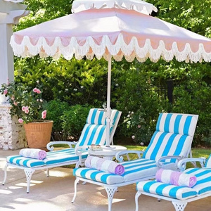 Wooden Pole Hotel Furniture Parasol Patio Swimming Pool Sun Outdoor Garden Beach Umbrella