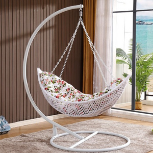 Fashion Metal Design Outdoor Garden Furniture Rattan Patio Swing Chair