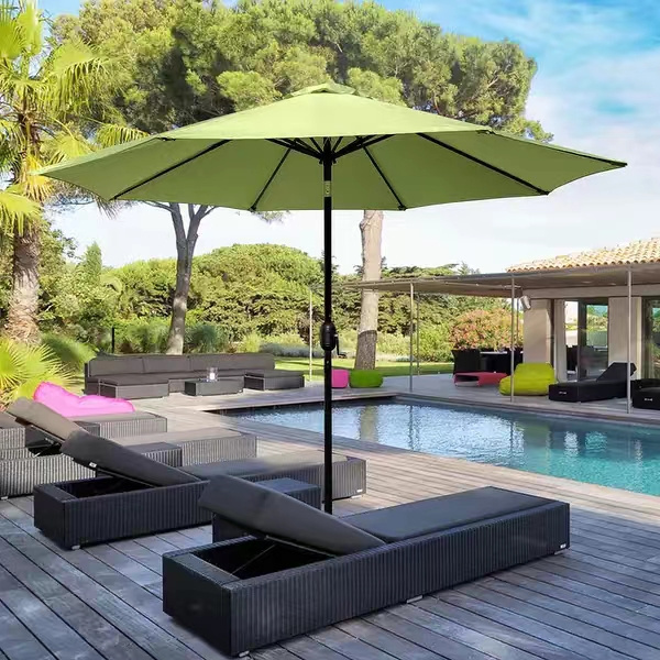 Folding Hotel Furniture Parasol Swimming Pool Outdoor Patio Garden Beach Umbrella