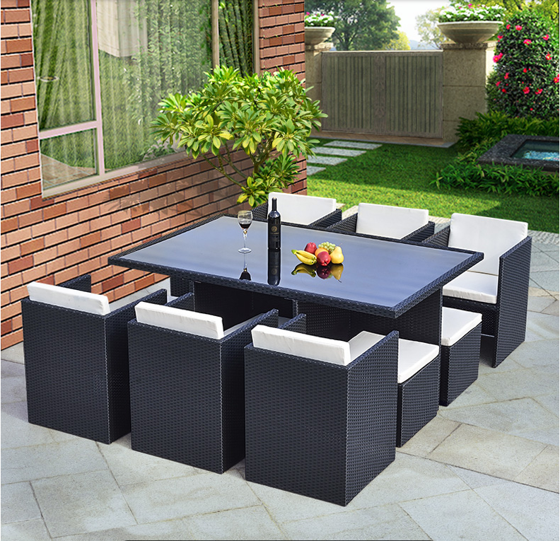 High Quality Waterproof Restaurant Patio Leisure Furniture Garden Outdoor Rattan Sets