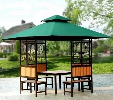 Outdoor Wood Gazebo Garden Pavilion Tent