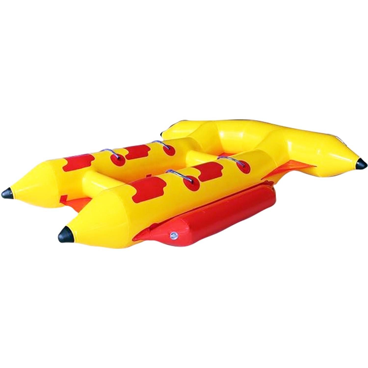 2 Tubes 6 Riders Towable Banana Boat for Water Sports