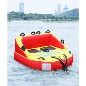 Towable Tube 1-4 Riders Surf Traction Tube Water Ski Sofa Inflatable Tube