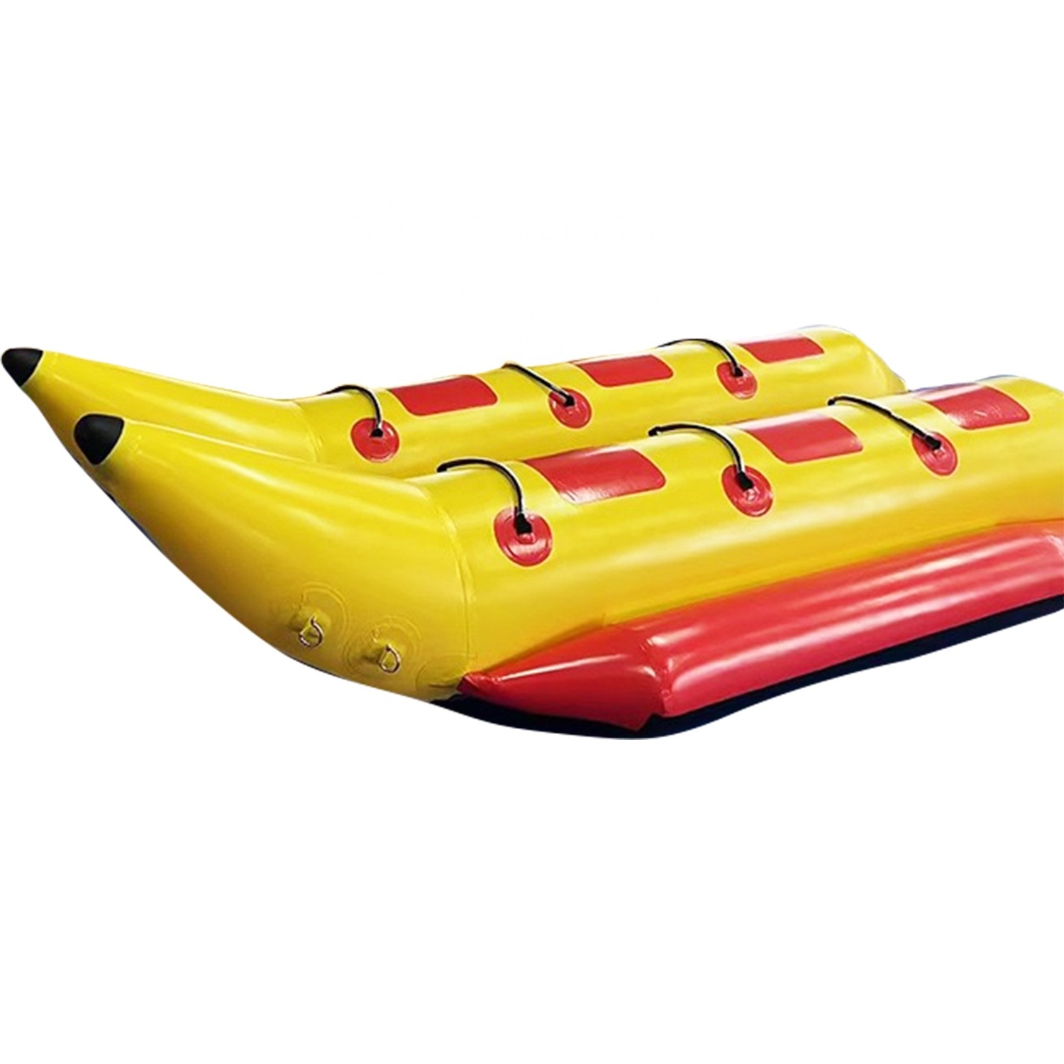 2 Tubes 6 Riders Towable Banana Boat for Water Sports