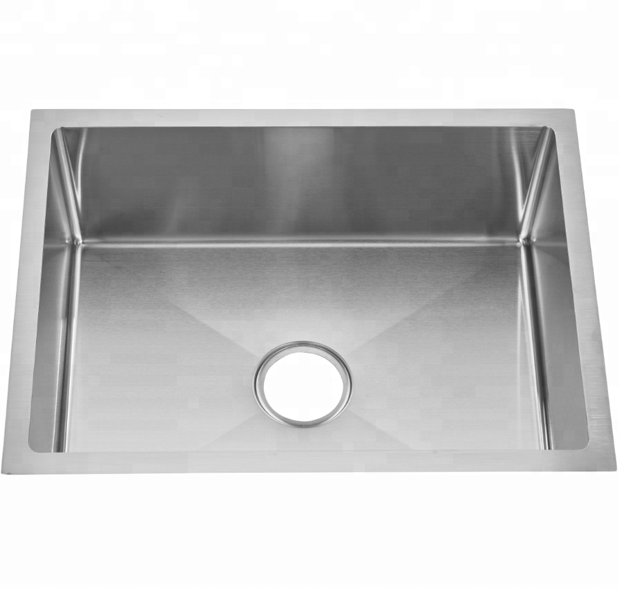 Customized Workstation Ledge Undermount 16 Gauge Single Bowl Stainless Steel Kitchen Sin Hand Made Sink