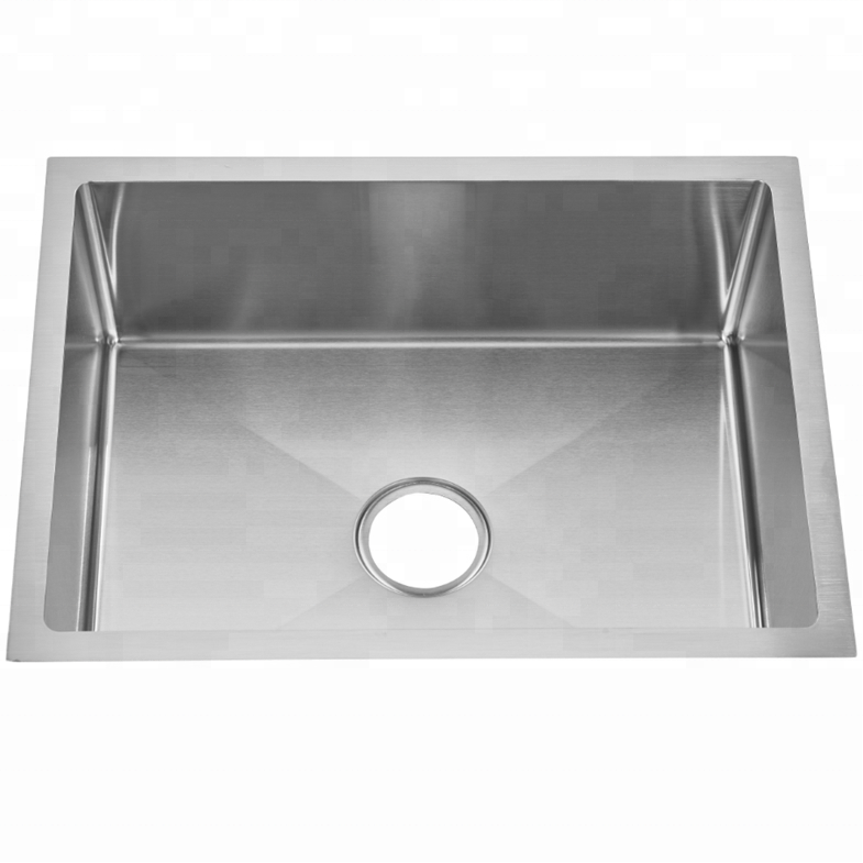 Customized Workstation Ledge Undermount 16 Gauge Single Bowl Stainless Steel Kitchen Sin Hand Made Sink