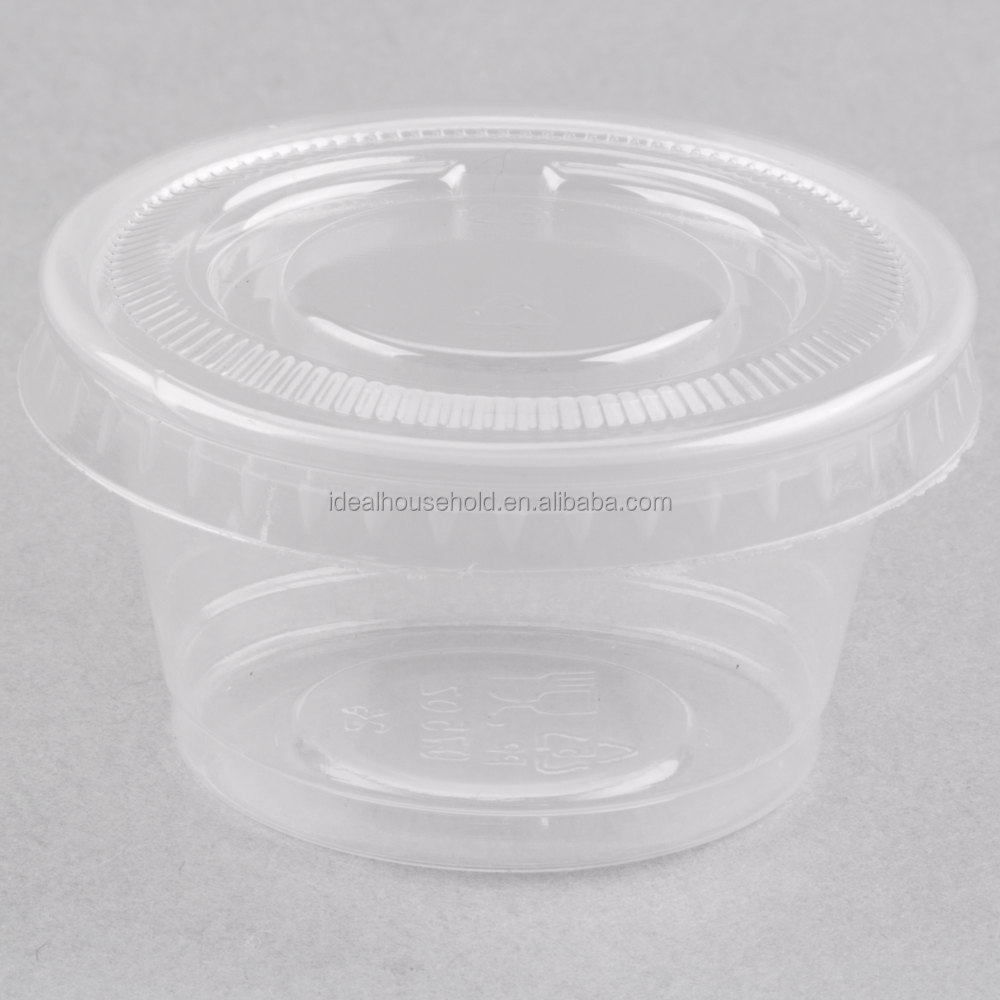 Party 0.75 OZ 25ML Clear Plastic Tasting Cup Souffle Cup /Portion Cup Disposable Plastic  DELI CONTAINER FOR FOOD