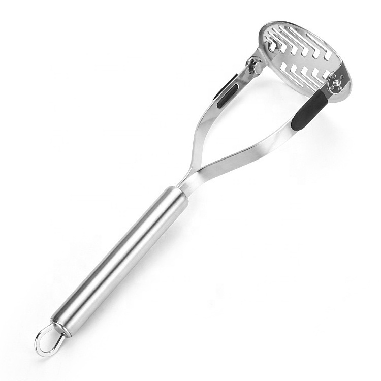 Kitchen Gadget Heavy Duty Stainless Steel Folding Avocado Potato Masher For Mashing Potatoes Fruits