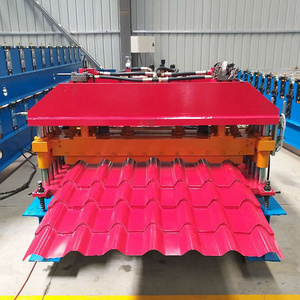 Full Automatic Roof Sheet Glazed Tiles Roll Forming Machine Glazed Roof Tile Making Machine