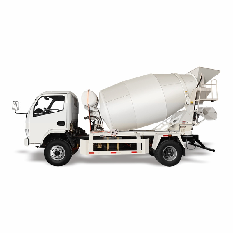 China 5 cbm 4 cubic Concrete self loading mixer truck concrete mixer truck price self loading on stock used concrete mixer truck