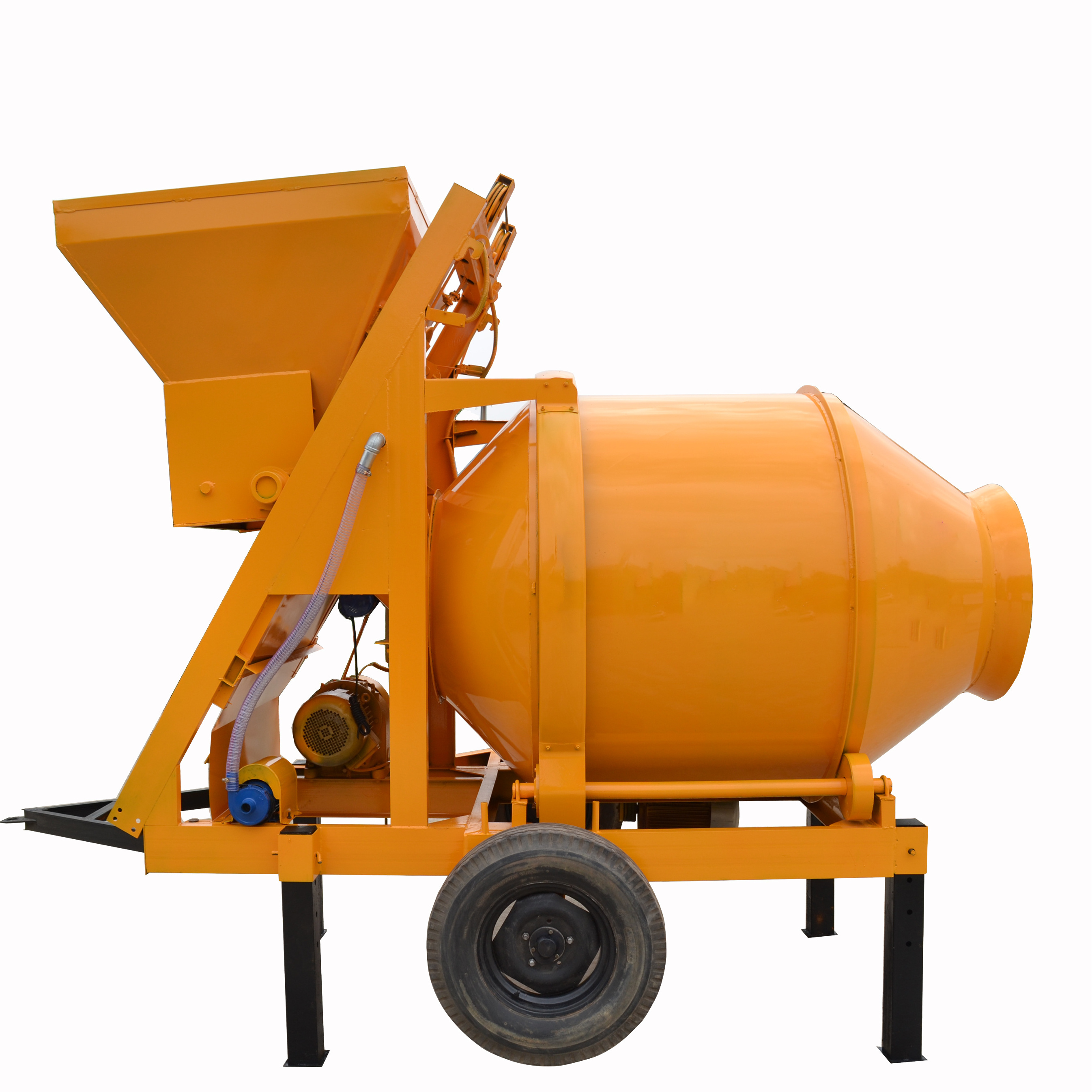 Construction engineers 30m3/h diesel trailer mounted concrete mixing pump self load concrete mixer concrete machine mixer