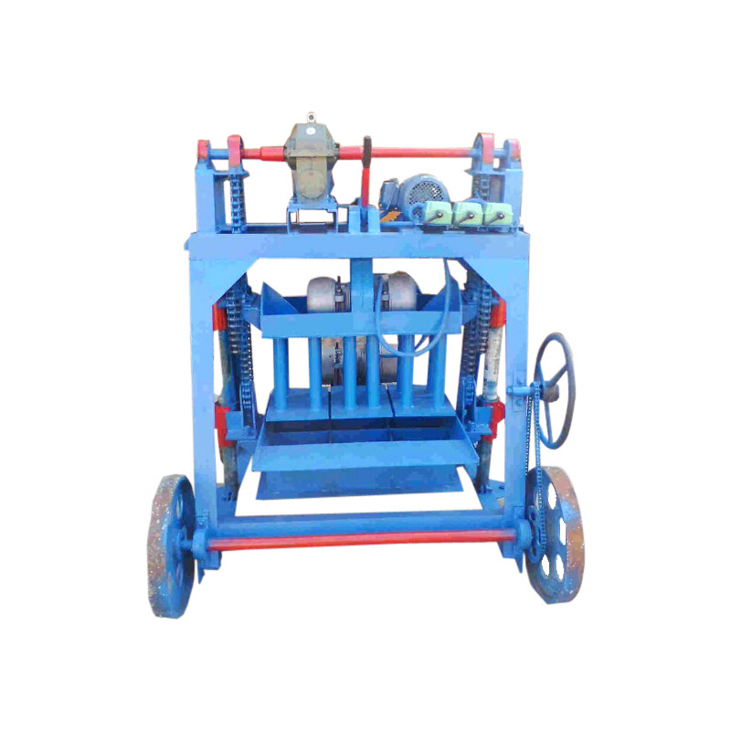 Manual Simple Can Move Block Forming Machine In Kenya Hollow Cement Concrete Paving Brick Making Machine With Hopper