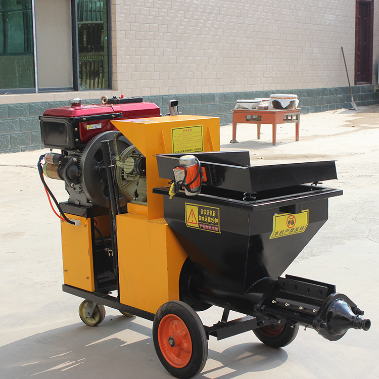 Diesel Engine Spraying Plaster Cement Plastering Spray Factory Direct Dry Mortar Machines Concrete Sprayer Cement Provided IDEAL