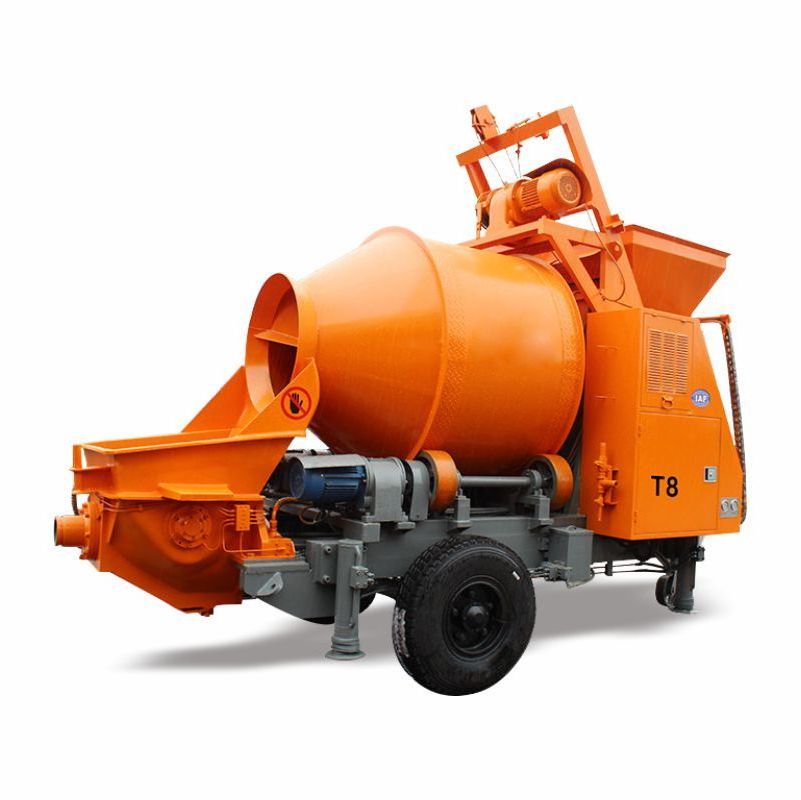 Portable Electric Pump Horizontal Conveying Distance Stationary Cement Mixer Pump Pipe Diesel Concrete Mixer Pump For Sale