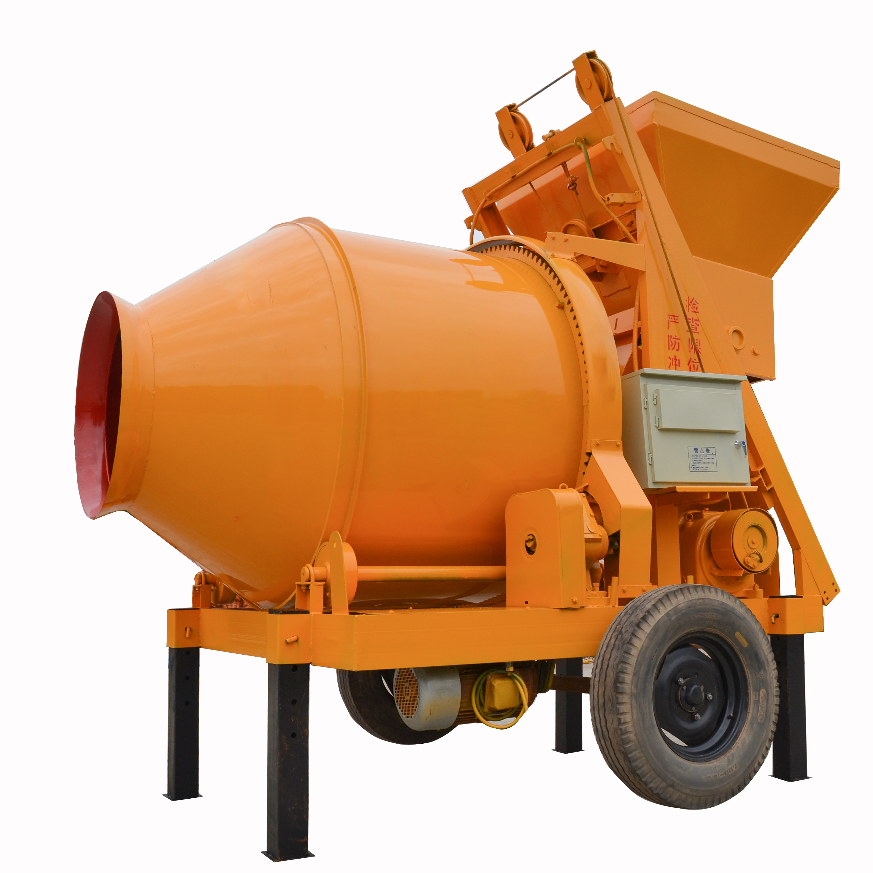 Construction engineers 30m3/h diesel trailer mounted concrete mixing pump self load concrete mixer concrete machine mixer