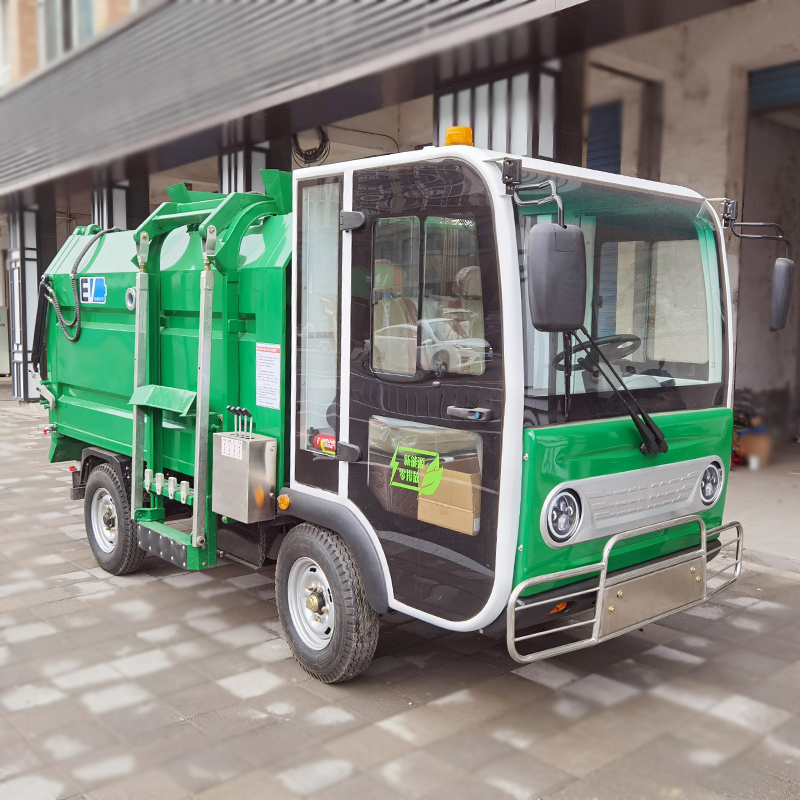 China cargo vehicle Mini truck cargo electric garbage tricycle Farm Use vehicle with carriage van dump garbage truck