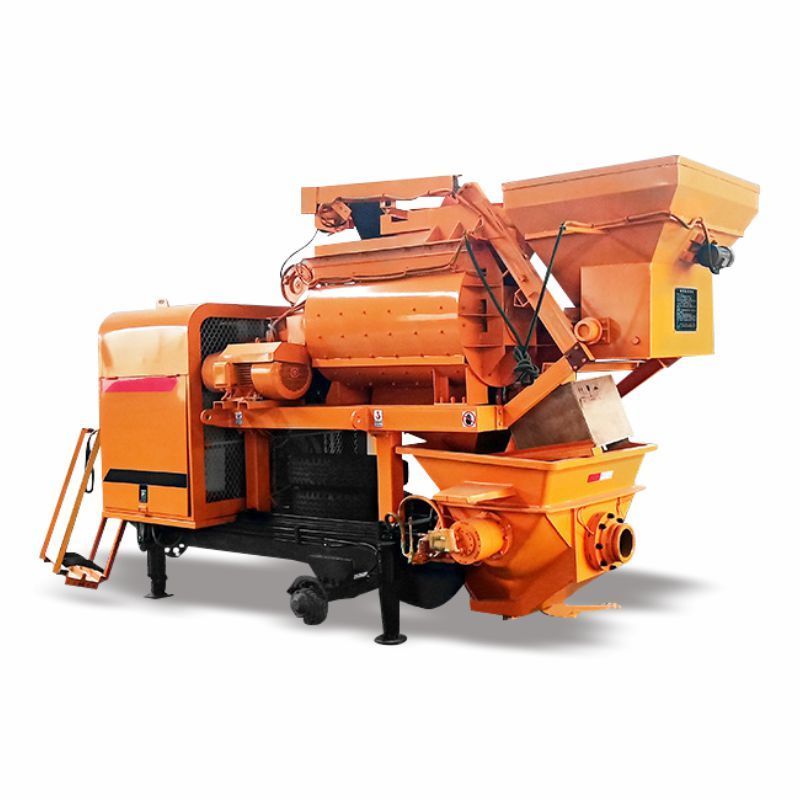 Portable Electric Pump Horizontal Conveying Distance Stationary Cement Mixer Pump Pipe Diesel Concrete Mixer Pump For Sale