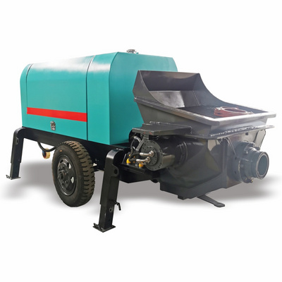 New mini cement concrete pump machine prices diesel engine electric trailer mounted stationary concrete pump